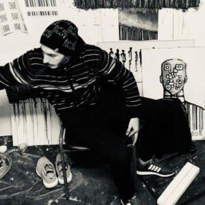 Artist at work - Ahmed Aldaalsa
